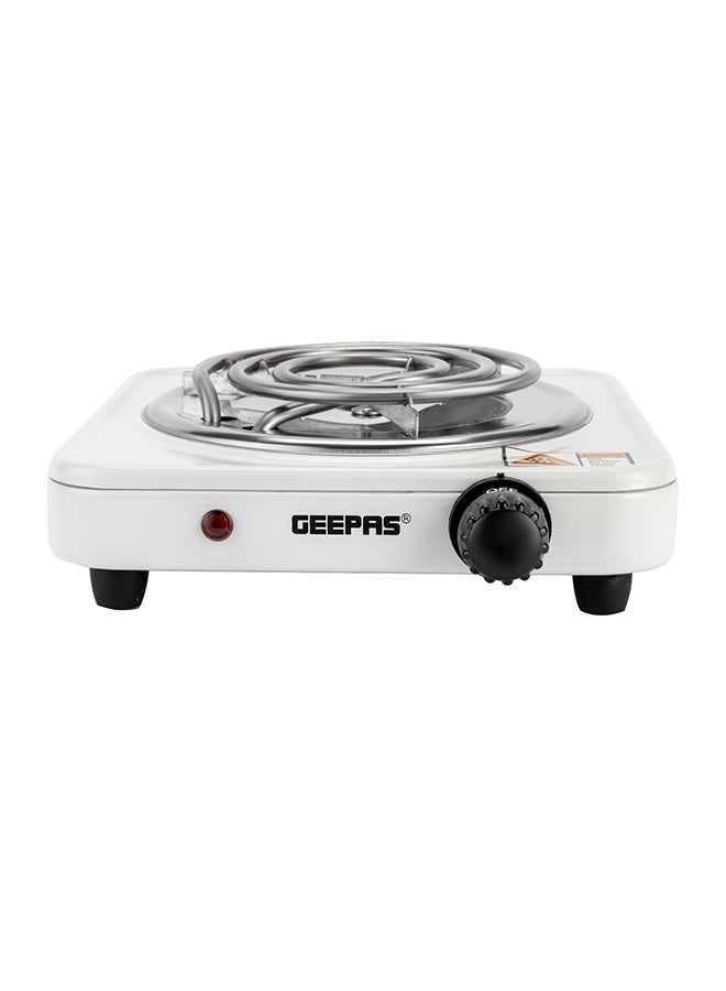 GEEPAS Electric Single Hot Plate with Temperature Control 1000 W GHP7577 White - Image 5