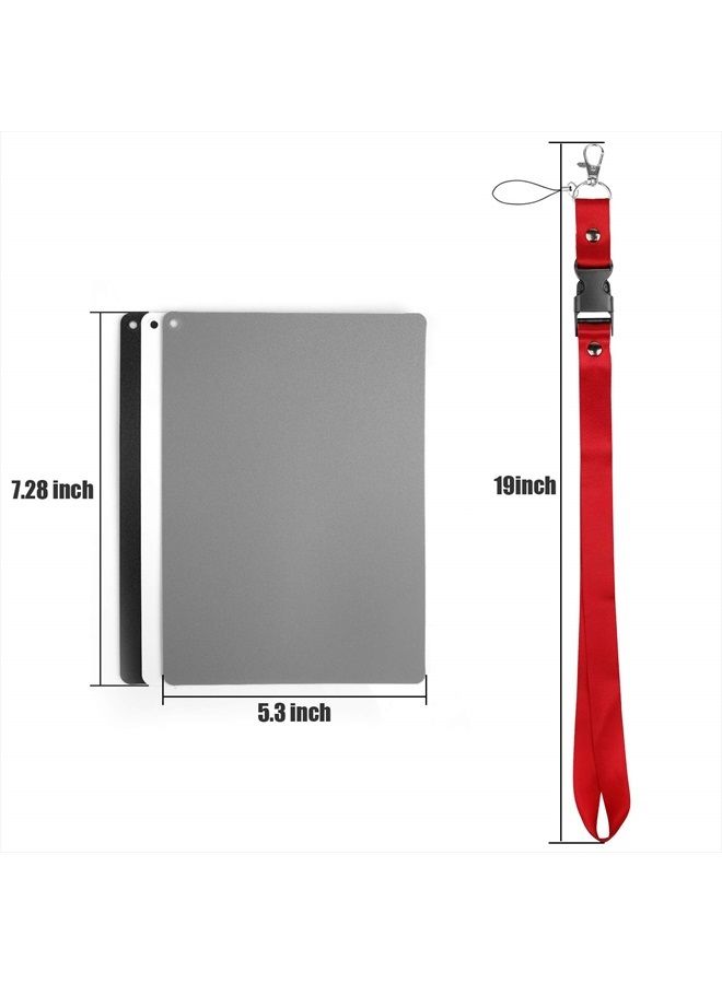 Anwenk Grey Card White Balance Card 18% Exposure Photography Card Custom Calibration Camera Checker Video, DSLR and Film,5.3"x 7.28" (Large Size) - Image 4