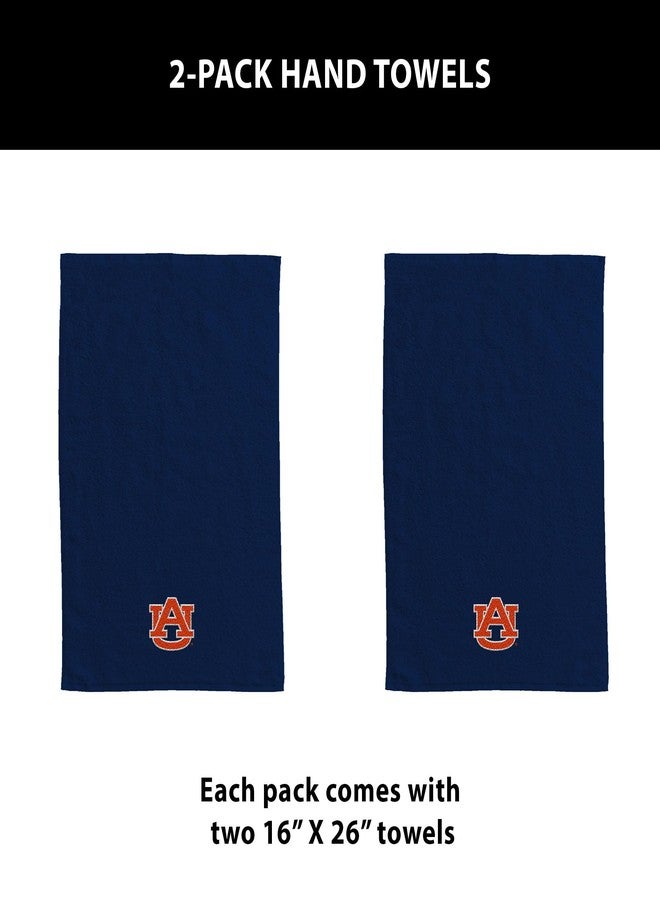 Northwest Auburn Tigers NCAA Team Logo Hand Towel 2 Pack 16 x 26 Inches - Image 5