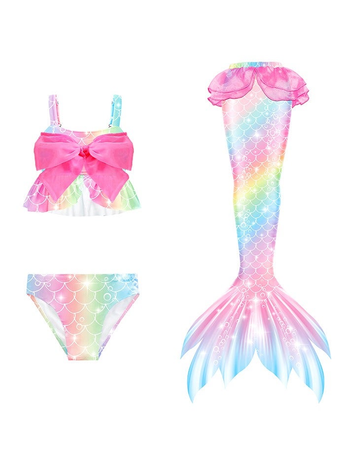 KUYING Children's Mermaid Swimsuit Bikini