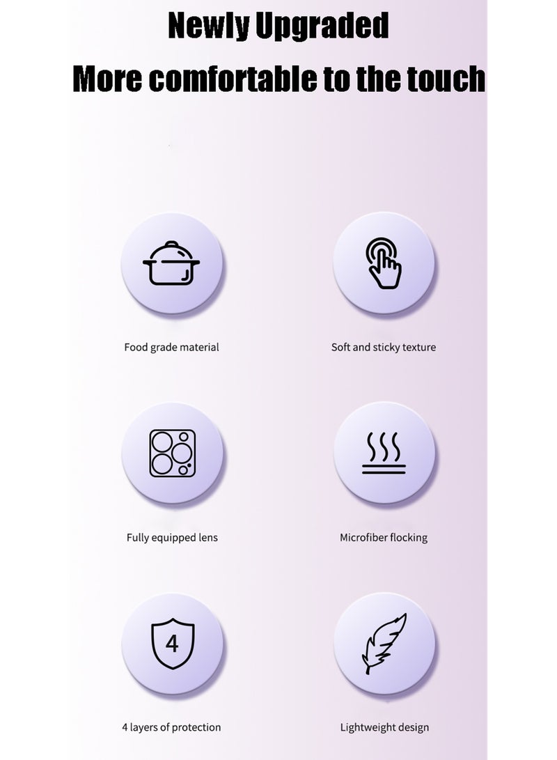 ارواق غطاء هاتف فاخر من السيليكون السائل الناعم متوافق مع الشحن اللاسلكي ماج سيف لأيفون 16 بلس 15 14 13 12 برو ماكس 11 X XR - Image 2