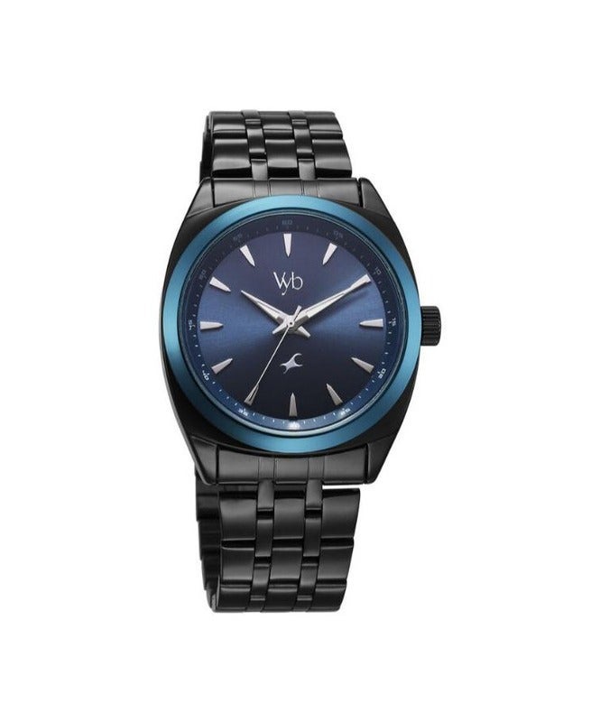 fastrack Vyb Arcane Fastrack By Titan Quartz Analog Blue Dial Black Color Metal Strap Watch For Men fv30007km02w - Image 2