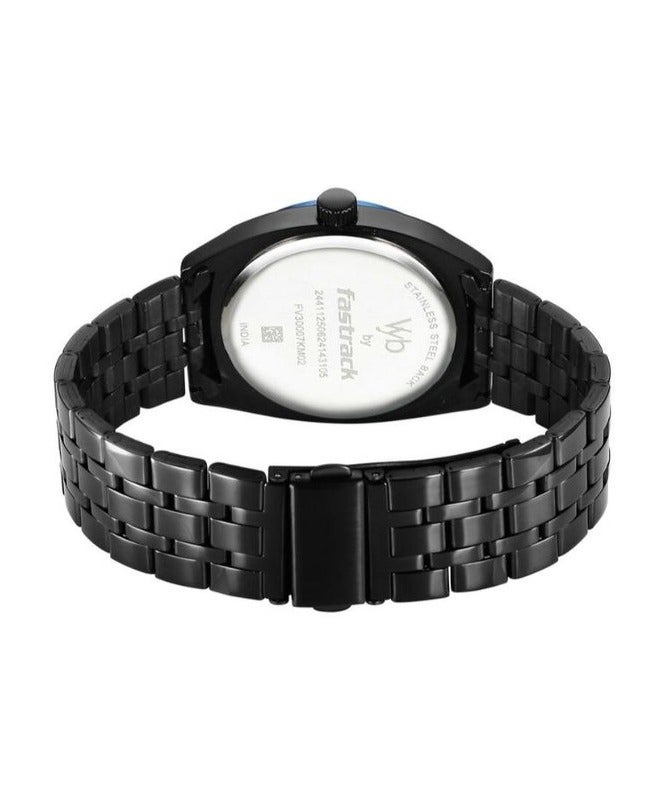 fastrack Vyb Arcane Fastrack By Titan Quartz Analog Blue Dial Black Color Metal Strap Watch For Men fv30007km02w - Image 5