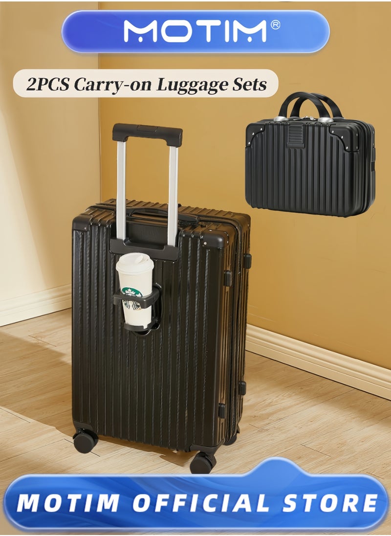 2pcs Boarding Carry-on Luggage Sets Travel Luggage Expandable PP Hard Shell Clearance Luggage with TSA Lock Spinner Wheels Inside Cup Holder and Front Inside Hook for Long Distance Travel by Airplane - pzsku/Z7CF9ED318B686ECE9607Z/45/_/1732352616/45a2642a-5129-4019-be7f-ee8bbf635ff1