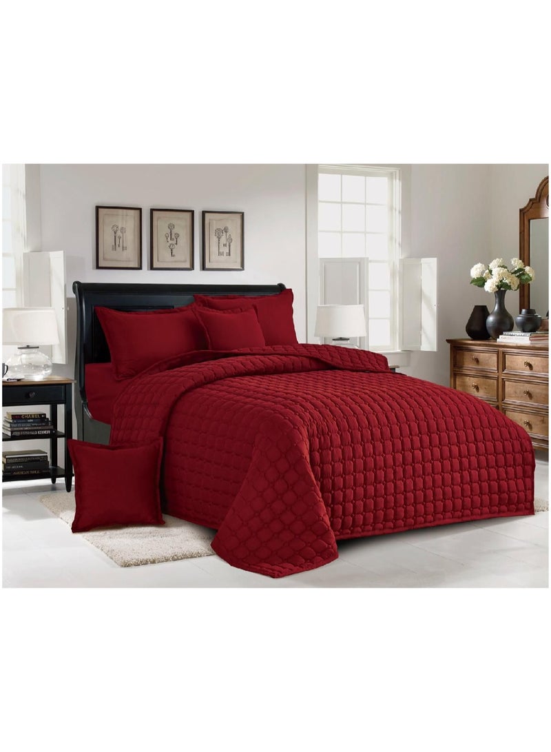 MingLi Double summer COMFORTER set made of microfiber fabric. Includes: 1 quilt (230*250cm), 1 fitted (200*200cm), 2 pillowcases (50*80cm), 2 cushion covers (50*50cm) - Image 1