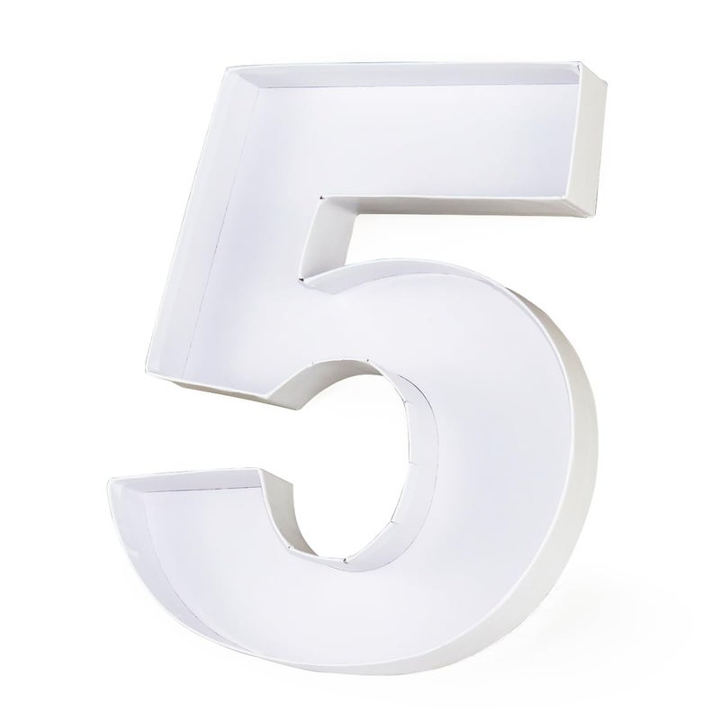 WENPACK 12 Fillable Cardboard Number Shaped Gift Grazing Charcuterie Board Paper Container 5