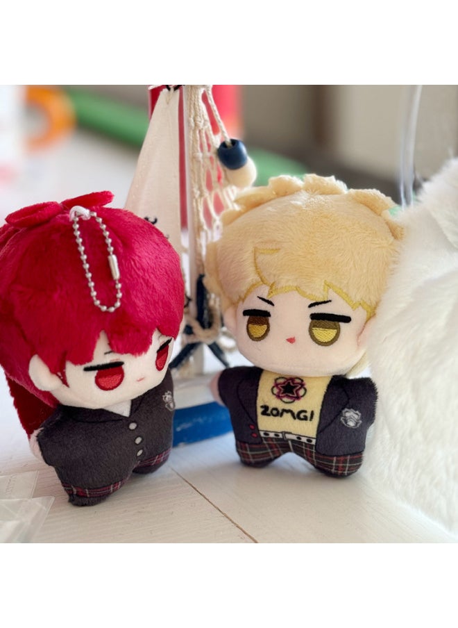 null - Squeak Naruto Watergate Kakashi Goddess Sakamoto Ryoji Yoshizawa Plush Doll Pendant-Specifications:10cm (with Squeaks)-Color:Kakashi - Image 1