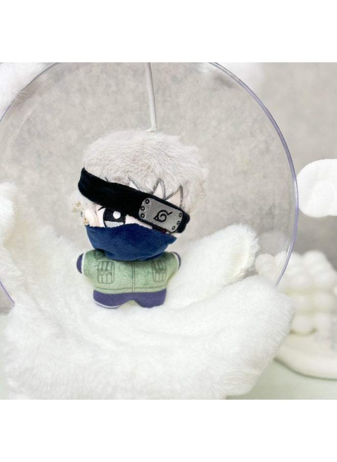 null - Squeak Naruto Watergate Kakashi Goddess Sakamoto Ryoji Yoshizawa Plush Doll Pendant-Specifications:10cm (with Squeaks)-Color:Kakashi - Image 1