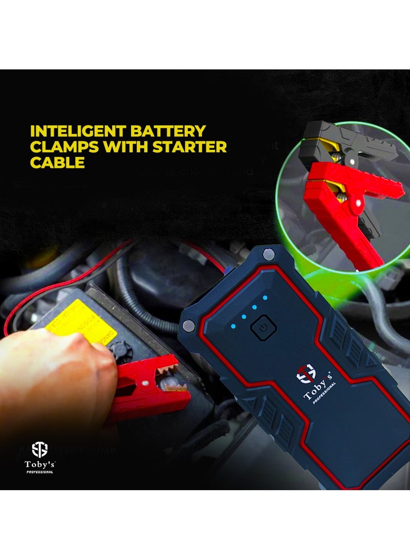 Toby's Toby's X16 16000mAh 59.2 watt-hour Jump Starter with PD 30W Fast Charging for Roadside Emergencies | Modified for Cars & Motorbikes  - Image 5