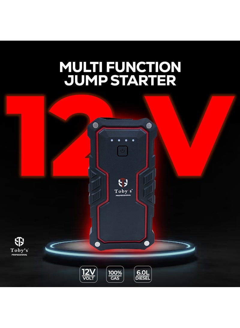 Toby's Toby's X16 16000mAh 59.2 watt-hour Jump Starter with PD 30W Fast Charging for Roadside Emergencies | Modified for Cars & Motorbikes  - Image 3