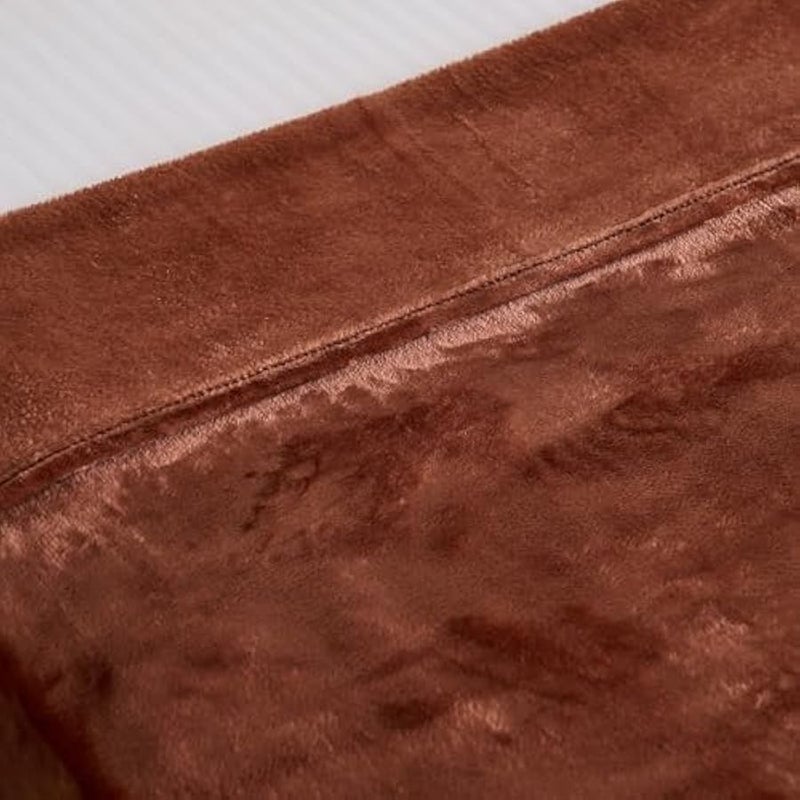 Loquat HomeBox Nova Solid Flannel Twin Blanket - 140x200 cm - Image 2