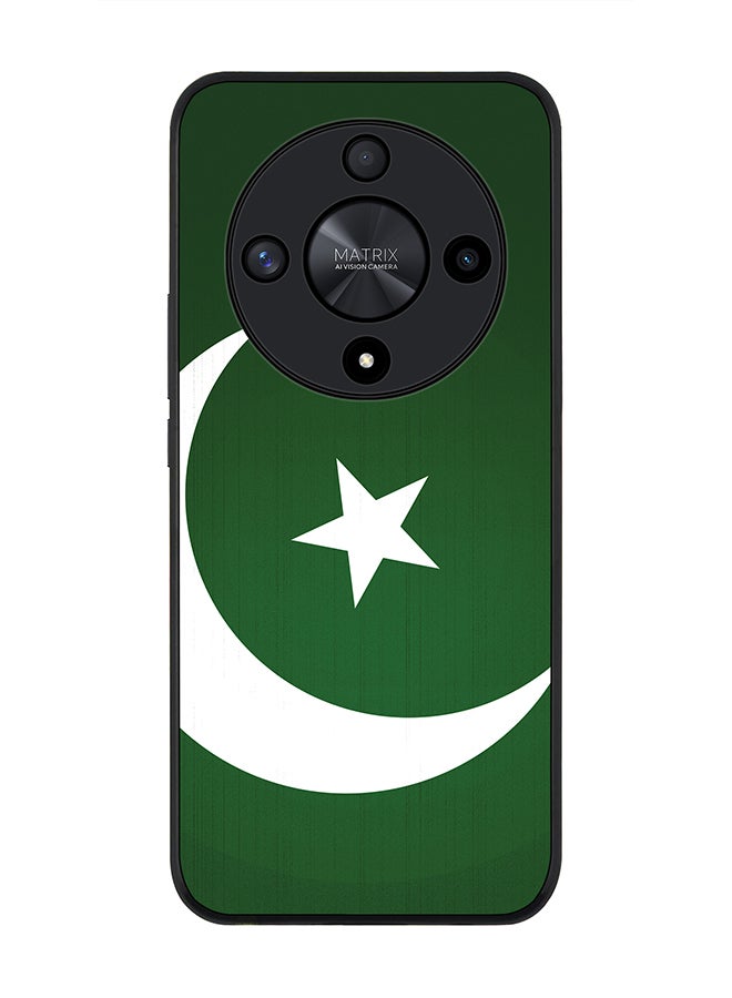 Stylizedd Rugged Black edge case for Honor X9b, Slim fit Soft Case Flexible Rubber Edges Anti Drop TPU Gel Thin Cover- Flag Of Pakistan - Image 1