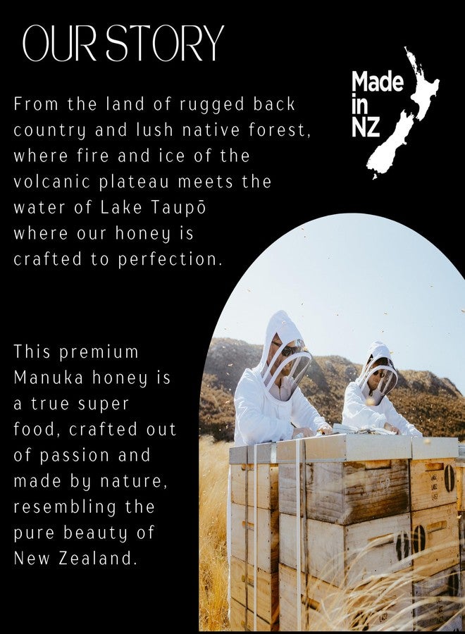 ZEALANDIA Premium Manuka Honey Bronze Label, Certified MGO 100+ (250g), 100% Pure Manuka Honey New Zealand Multifloral - Pure & Rich, (Pack of 1) - Image 2