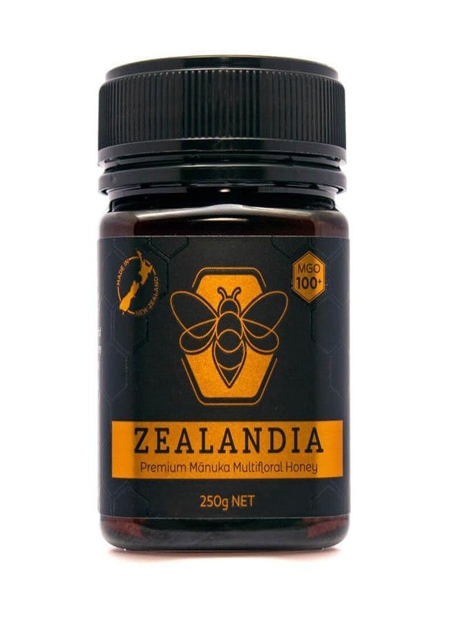 ZEALANDIA Premium Manuka Honey Bronze Label, Certified MGO 100+ (250g), 100% Pure Manuka Honey New Zealand Multifloral - Pure & Rich, (Pack of 1) - Image 1
