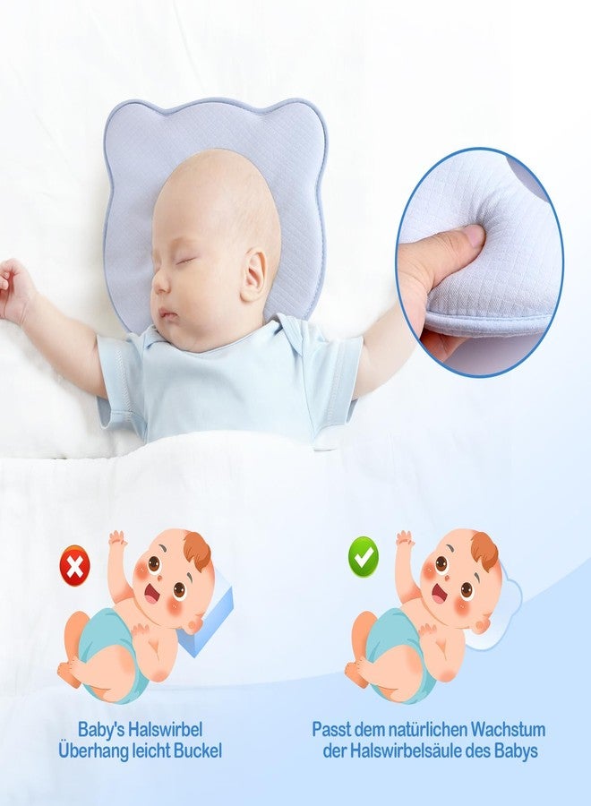FOBSERD Memory Foam Baby Pillow,Cute Cartoon Bear Soft and Cozy Pillow, Breathable Bedding Set for Infants for Small Boys and Girls Prevent Flat Head - Image 5