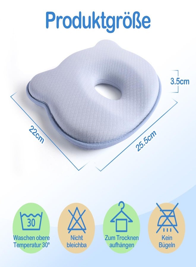 FOBSERD Memory Foam Baby Pillow,Cute Cartoon Bear Soft and Cozy Pillow, Breathable Bedding Set for Infants for Small Boys and Girls Prevent Flat Head - Image 2