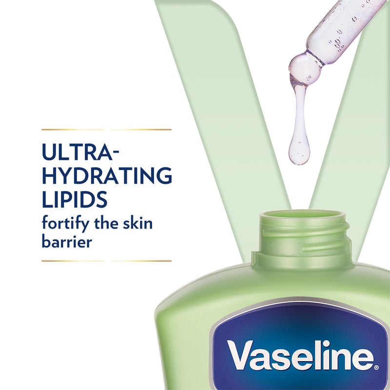 Vaseline Intensive Care Body Lotion Soothing Hydration for Dry Skin with Ultra-Hydrating Lipids + 1% Aloe Vera Extract to Refresh Dehydrated Skin 20.3 oz - Image 2