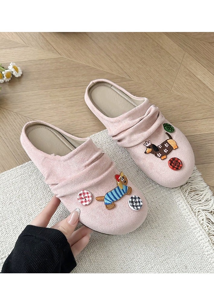 Cute Cartoon Fashionable Versatile Baotou Slippers  - Image 1