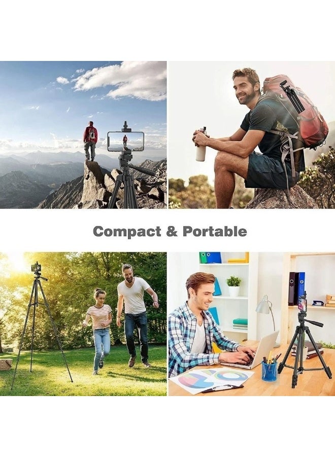 Nivo NP-3160 Professional Mobile Phone Tripod for Stable and Lightweight Photography with Carrying Bag, Adjustable Legs Height up to 685mm - Black - Image 5