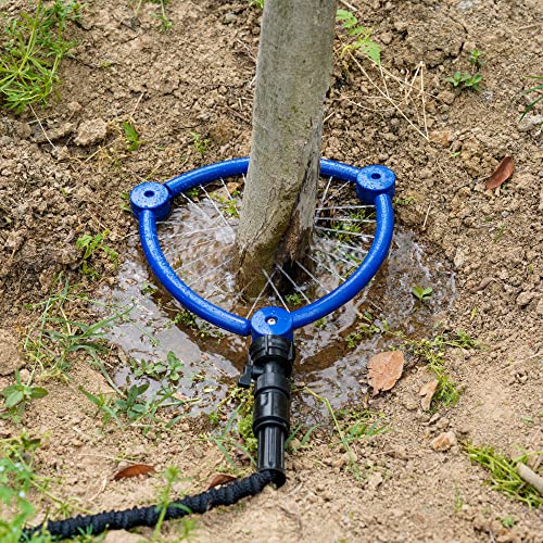 WBCBEC 360°Tree Water System Tree Watering Ring Circle Sprinkler and Irrigation System Targeted Water for New Tree Outdoor Plants Raised Garden Bed Shrub - Image 1