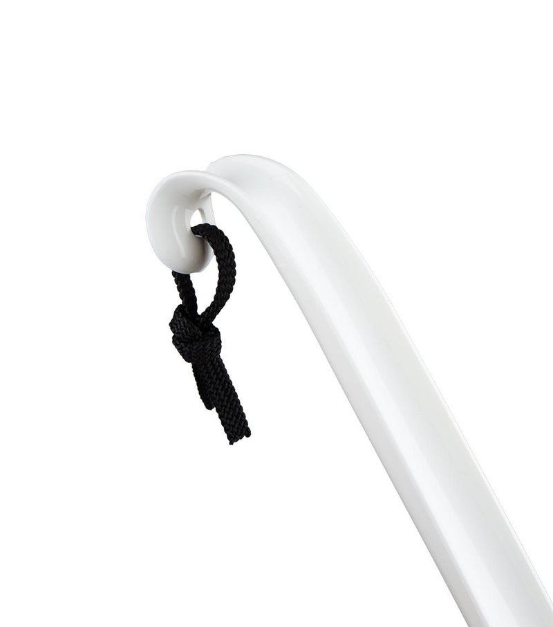 Daiso Long Handle Shoe Horn, White, 70 cm, Durable Extended Reach Shoe Helper for Easy Wearing Shoes Without Bending - Image 2