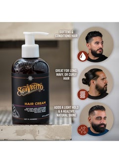 SUAVECITO Suavecito Hair Cream Pump Bottle Medium Shine All Day Light Hold (16 oz)  - Image 4