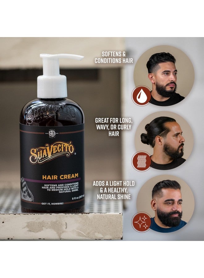 Suavecito Hair Cream Pump Bottle Medium Shine All Day Light Hold (16 oz) - Image 4