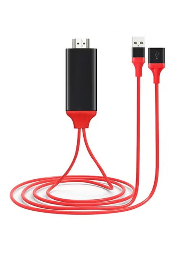 3 in 1 HDMI Cables vldeo capture type c to usb Converter Plug and Play Rechargeable 1920 x 1080 Resolution High Definition Compatible with Apple Android TV Computer - Image 1