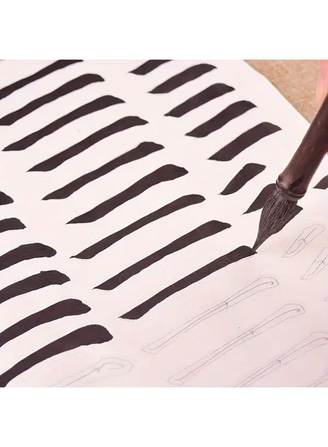 Ouyang Xun Jiushenggong Calligraphy Practice Paper 50 Sheets Red Outline Tracing For Beginners - Image 4