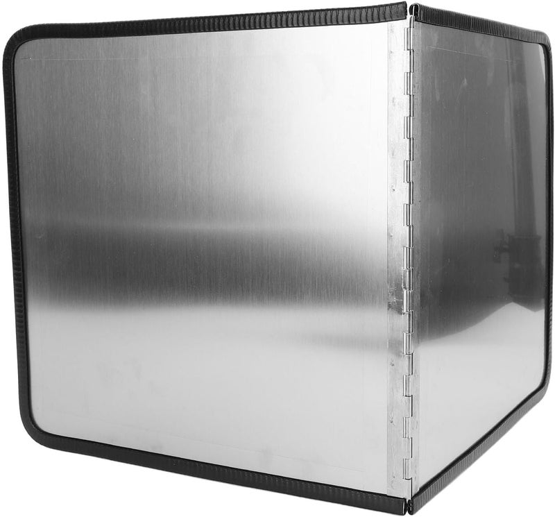 Splatter Guard for Frying Pan, Foldable 304 Stainless Steel Splatter Screen for Frying, Grease with Adjustable Angle and Black Edging for Stove Top Wall Gas (40x40x30cm / 15.7x15.7x11.8in) - Image 4