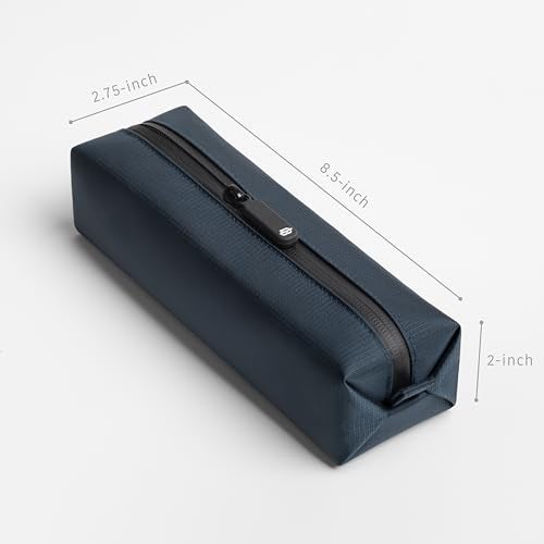 Comfyable Small Toiletry Bag for Men, Slim Mini Toothbrush Bag, Dopp Kit, Electronics, Tech, Gym, Water-Resistant Essentials Organizer, Blue - Image 2