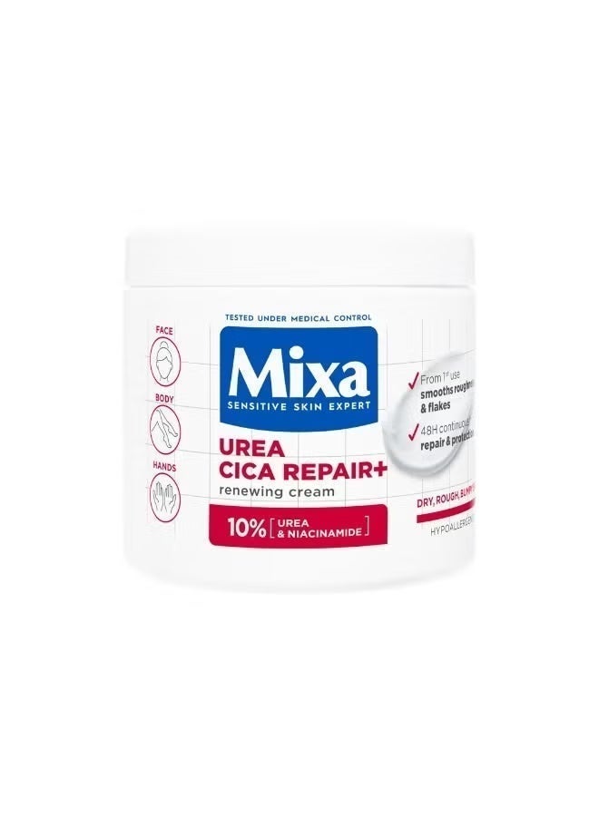 Mixa Urea Cica Repair+, 10% Urea & Amino Acid -400ml - Image 1