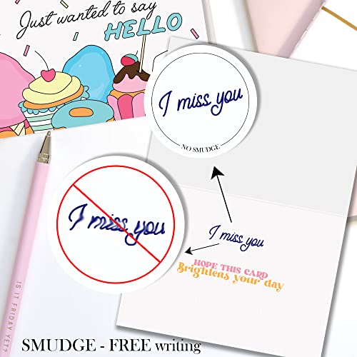 Hat Acrobat 24 Thinking of You Cards with Envelopes - Beautiful Encouragement Cards with 8 Designs to Send to Friends, Family, Groups, Clubs - Uplifting Thinking of You Greeting Cards with A Sentiment Inside (24) - Image 5