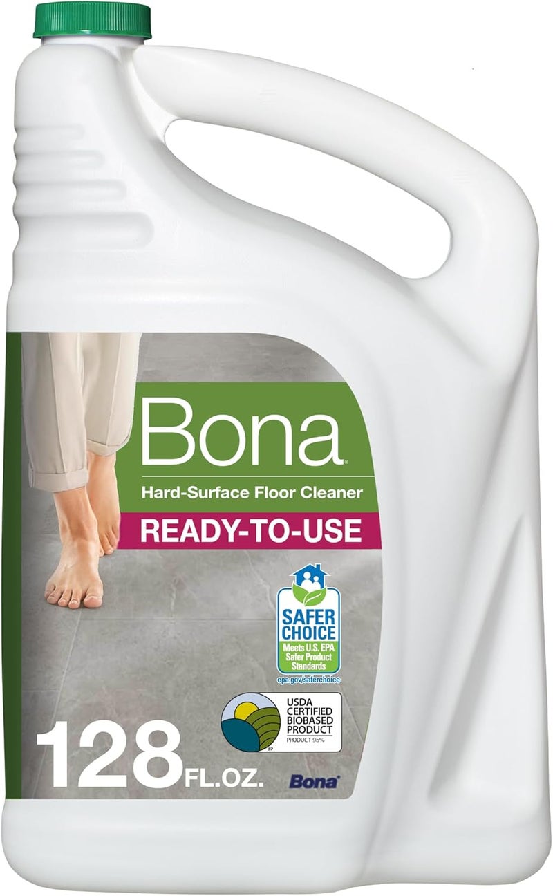 BONA MULTI-PURPOSE FLOOR CLEANER ALL SURFACES, UNSCENTED, FOR RFL SPRAY MOP & SPRAY BOTTLES, 128 OZ - Image 1