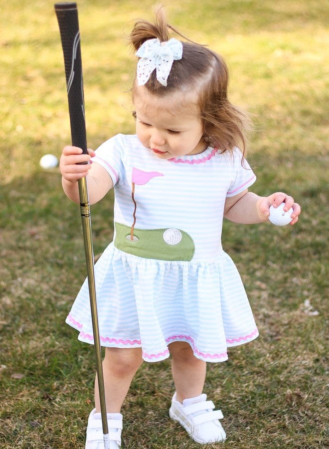 Mud Pie Girls Kids T Shirt Dress, Blue, 12-18 Months US - Image 4