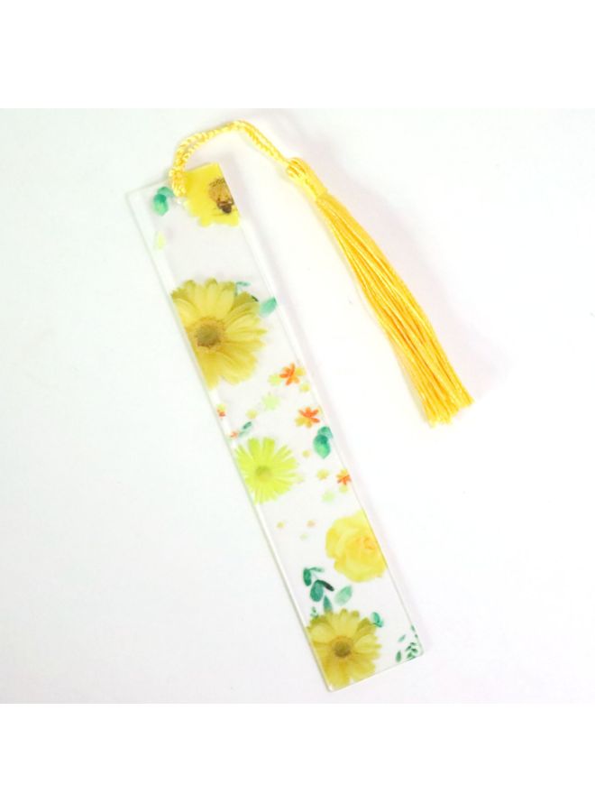 PLUS ONE Transparent Acrylic Bookmark Flower Bookmark Student School Supplies Stationery Gift Creative Gift - Image 1