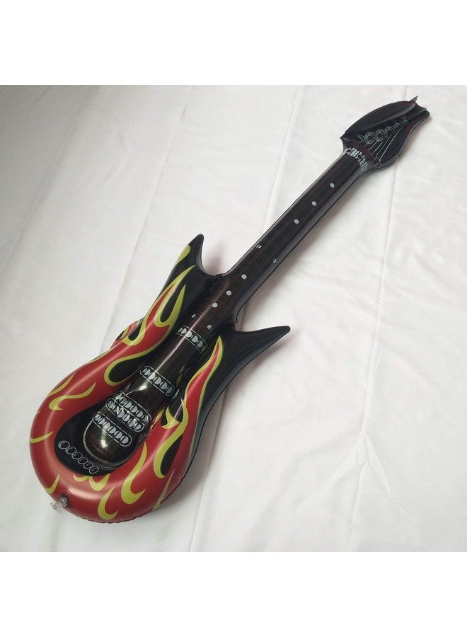 Morndew 2 PCS Inflatable Flame Guitar for Stage Properties Parent-child Early Education Supplies Kids Birthday Party Decoration - Image 1