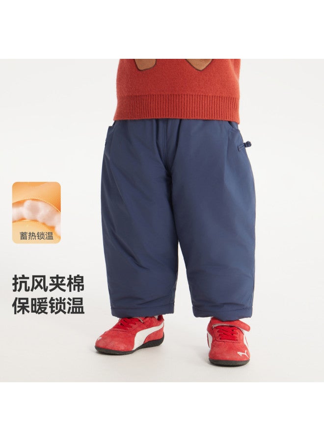 Windproof Quilted Pants] Baby Pants Thickened Winter Style Boys Quilted Pants Children's Trousers 2025 New Arrival - Image 3