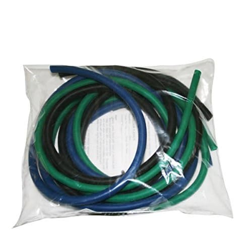 CanDo 10-5382 Low Powder Exercise Tubing Pep Pack, Moderate with Green/Blue/Black - Image 4