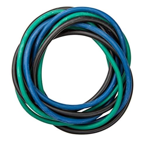 CanDo 10-5382 Low Powder Exercise Tubing Pep Pack, Moderate with Green/Blue/Black - Image 3