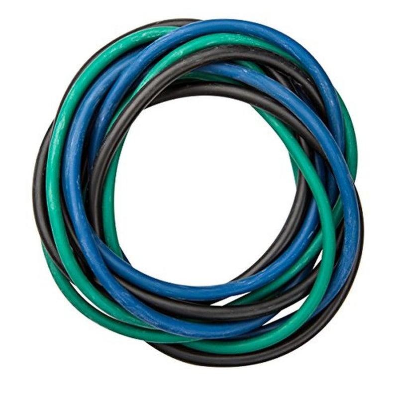 CanDo 10-5382 Low Powder Exercise Tubing Pep Pack, Moderate with Green/Blue/Black - Image 5