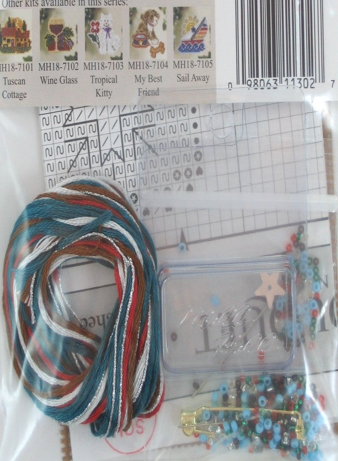 Mill Hill Western Boot Beaded Counted Cross Stitch Ornament Kit Mill Hill 2007 Spring Bouquet MH18-7106 - Image 3