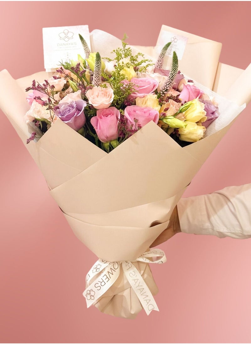 Danaya's Flowers - Customized Flower Bouquet - Basic (Gold) 21 - Image 1