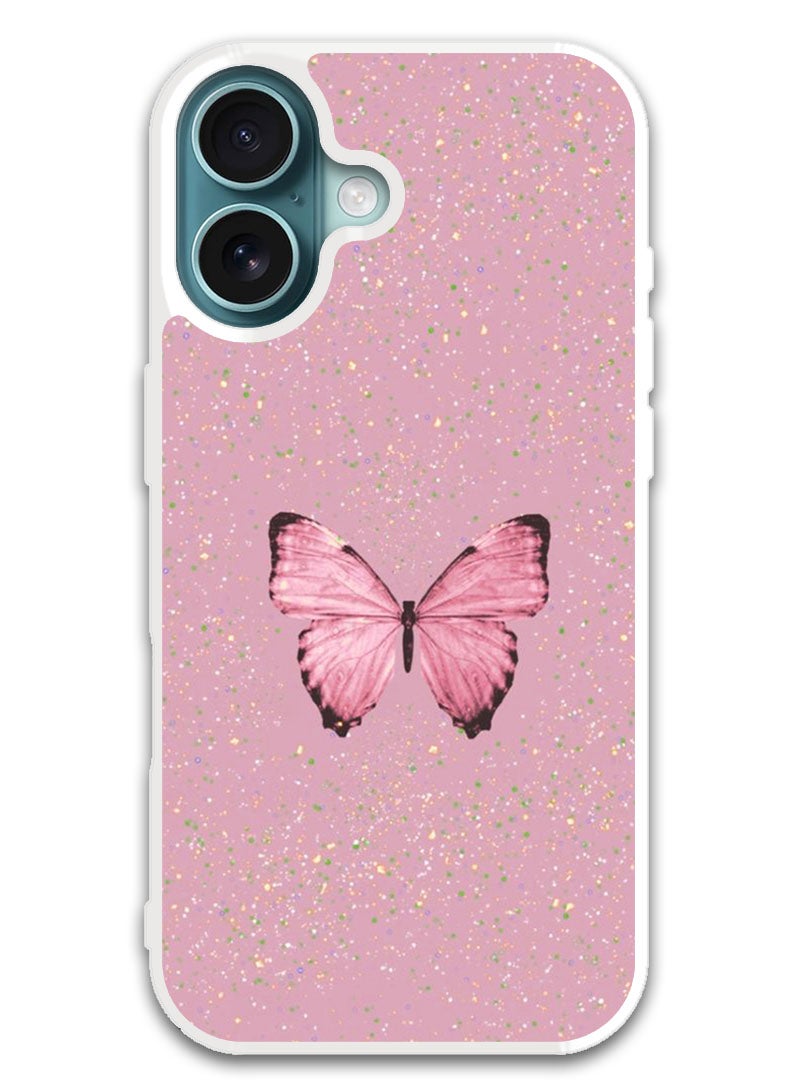 Theodor Protective Case Cover For APPLE IPHONE 16 Plus Glitter Butter 1 (White Bumper) - Image 1