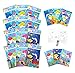 TINYMILLS Shark Family Coloring Book Set with 12 Coloring Books and 48 Crayons Shark Family Birthday Party Supplies Favor Bag Filler Carnival Prizes Rewards Stocking Stuffers Classroom Party - Image 3