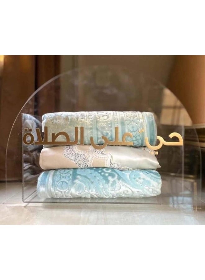 Horoof Home Luxury Acrylic Prayer Box with Gold Calligraphy  - Image 2