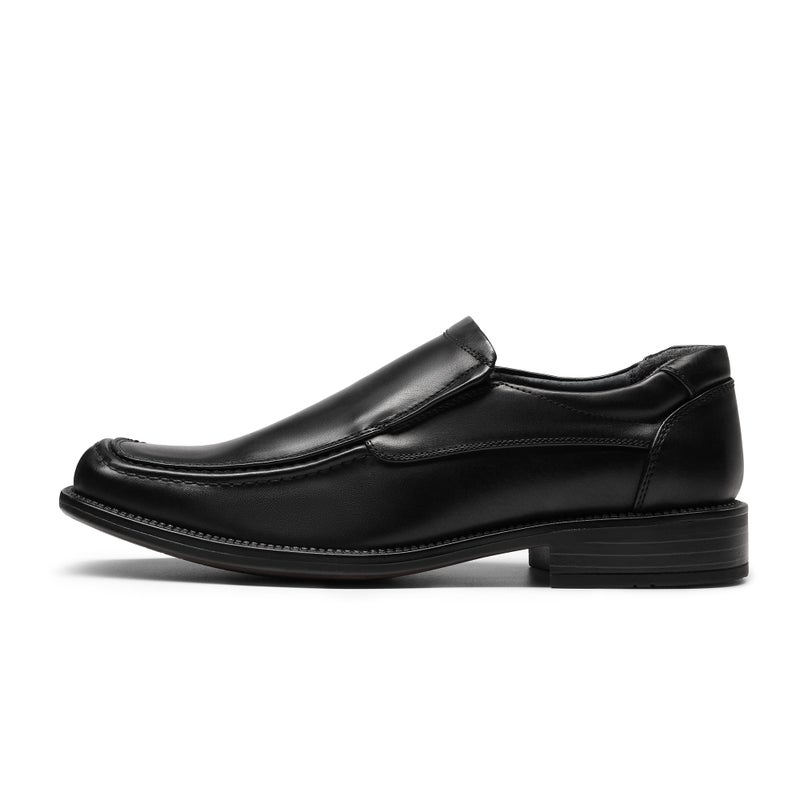 Bruno Marc Men's Goldman-02 Slip on Leather Lined Square Toe Dress Loafers Shoes for Casual Weekend Formal Work,Size 7,Black,GOLDMAN-02 - Image 2