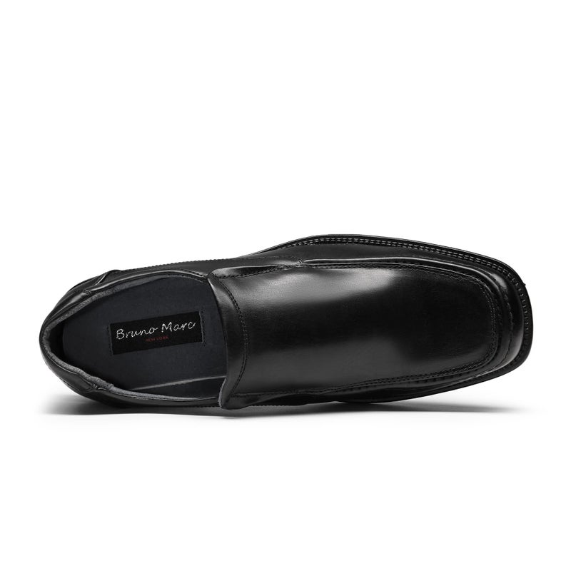 Bruno Marc Men's Goldman-02 Slip on Leather Lined Square Toe Dress Loafers Shoes for Casual Weekend Formal Work,Size 7,Black,GOLDMAN-02 - Image 4