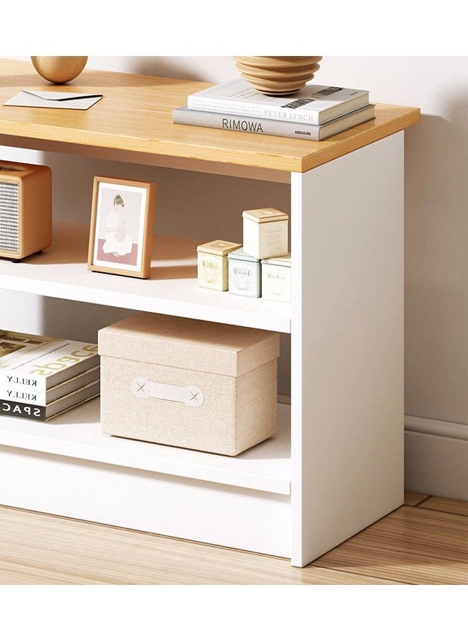 Raffine Home Office Desk Desktop Bookshelf Living Room Rack Simple Table 60 x 30 x 40 cm  - Image 3