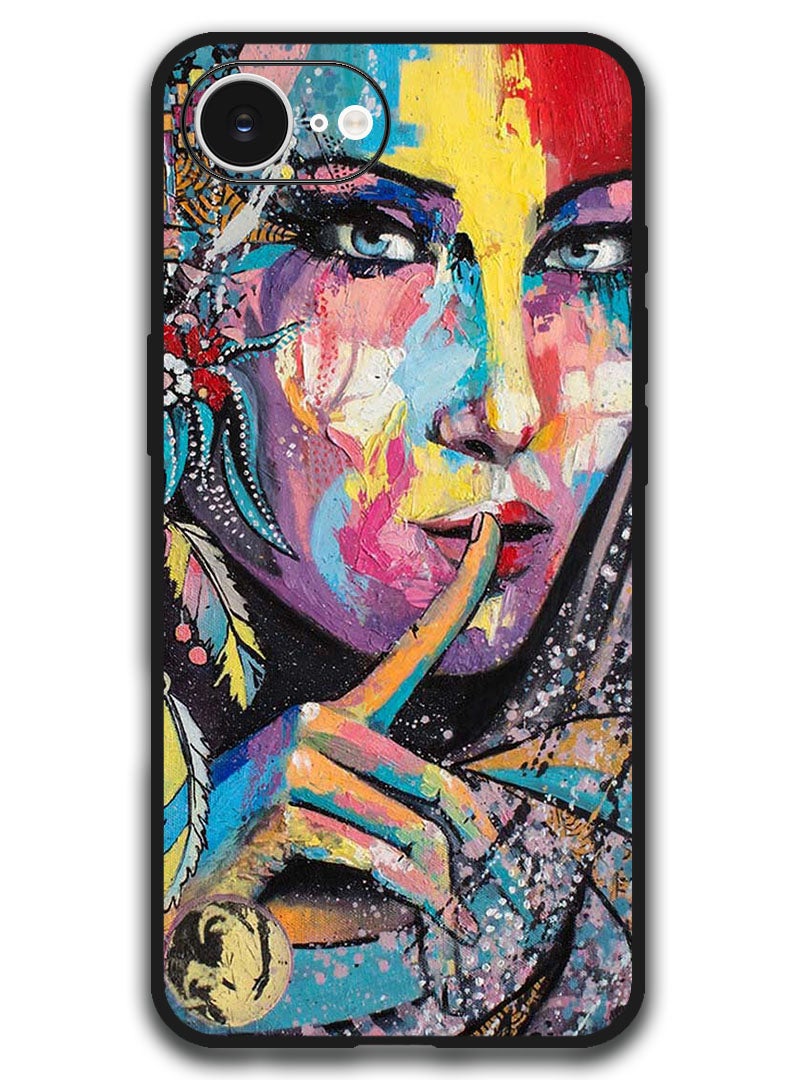Theodor Case Compatible with Apple iPhone 17e / 16e 6.1 Inch Protection Shockproof Bumper Cover - Face - Image 1